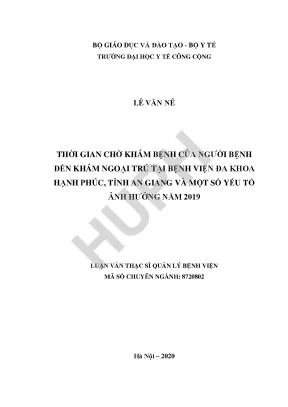 Thời Gian Chờ Khám Bệnh Tại Bệnh Viện Đa Khoa Hạnh Phúc,