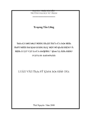 Nghiên cứu về hoạt động dạy học tại Trường Đại học Sư