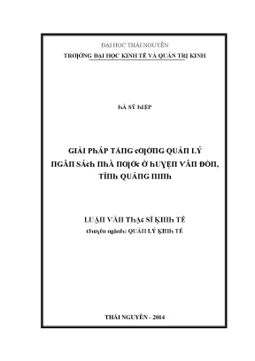 Quản lý kinh tế tại Thái Nguyên: Giải pháp và thực tiễn