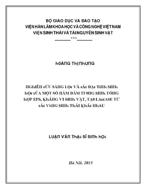 Nghiên cứu về sinh thái và tài nguyên sinh vật tại Việt Nam