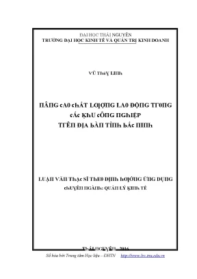 Nâng cao chất lượng lao động tại khu công nghiệp Bắc Ninh