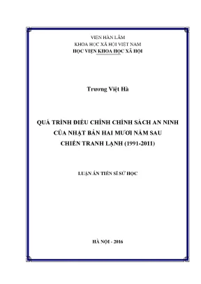 Chính Sách An Ninh Nhật Bản Sau Chiến Tranh Lạnh: Phân