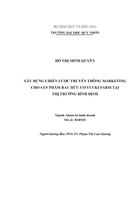Chiến Lược Marketing Truyền Thông Cho Rau Hữu Cơ Yuuki 