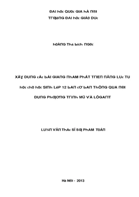 Đai Học Quản Trị Kinh Doanh Tại Hà Nội - Chương Trình