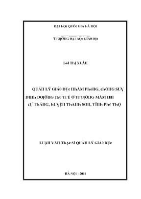 Quản lý giáo dục tại Hà Nội: Nghiên cứu và thực tiễn
