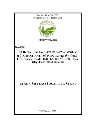 Quản Lý Đất Đai Tại Thái Nguyên: Đánh Giá Giá Thuê Đất