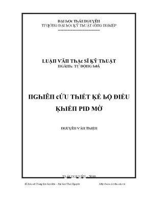 Thiết Kế Bộ Điều Khiển PID Mờ Tại Đại Học Thái Nguyên