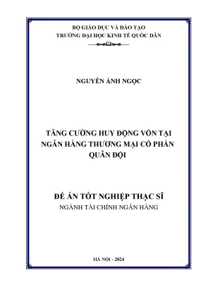 Tăng Cường Huy Động Vốn Tại Ngân Hàng Thương Mại Cổ Phần