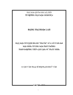 Nghiên Cứu Về Đề Tài "Thú" Tại Đại Học Quốc Gia Hà Nội