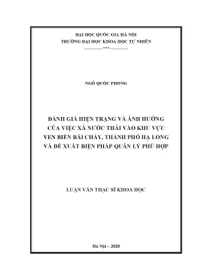 Đánh Giá Ô Nhiễm Nước Thải Ven Biển Tại Thành Phố Hạ Long