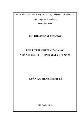 Phát Triển Bền Vững Ngân Hàng Thương Mại Việt Nam: