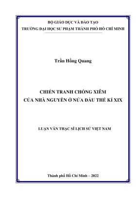 Chiến Tranh Chống Xiêm của Nhà Nguyễn ở Nửa Đầu Thế Kỷ XIX