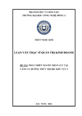 Phát Triển Nguồn Nhân Lực Tại Cảng Vụ Đường Thủy Nội Địa