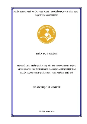 Giải Pháp Quản Trị Rủi Ro Trong Kinh Doanh Khách Hàng