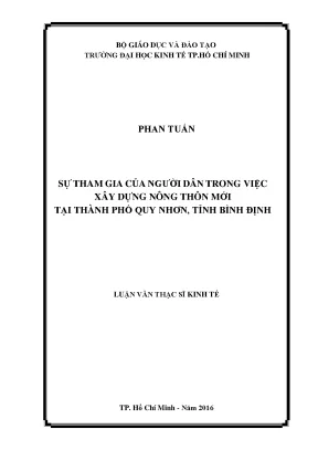 Vai Trò Của Người Dân Trong Xây Dựng Nông Thôn Mới Tại