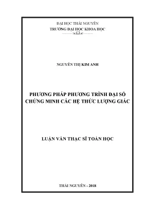 Phương Pháp Chứng Minh Hệ Thức Lượng Giác Qua Phương