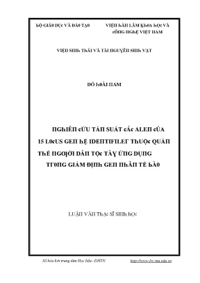 Phân Tích Tài Liệu Về Đề Tài Tại Việt Nam