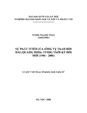 Nghiên Cứu Sự Phát Triển Của Ngành Khai Thác Mỏ Tại Địa