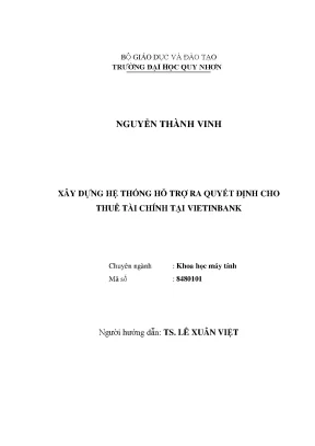 Hệ Thống Hỗ Trợ Ra Quyết Định Cho Thuê Tài Chính Tại