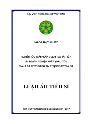 Giải pháp xuất khẩu tôm và cá da tại Mỹ và EU