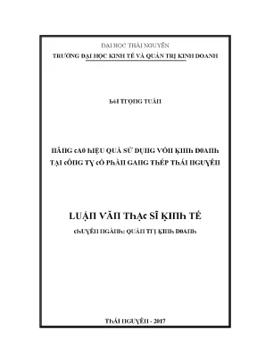 Hiệu Quả Sử Dụng Vốn Kinh Doanh Tại Trường Đại Học Kinh