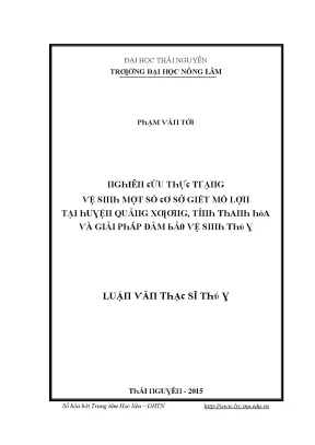Đánh Giá An Toàn Thực Phẩm Tại Trường Đại Học Nông Lâm