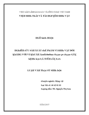 Nghiên Cứu Tác Động Của Môi Trường Đến Chất Lượng Sản Phẩm