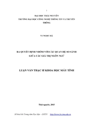 Ra Quyết Định Nhóm Dựa Trên Quan Hệ So Sánh Ngôn Ngữ