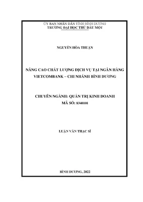 Nâng Cao Chất Lượng Dịch Vụ Tại Ngân Hàng Vietcombank