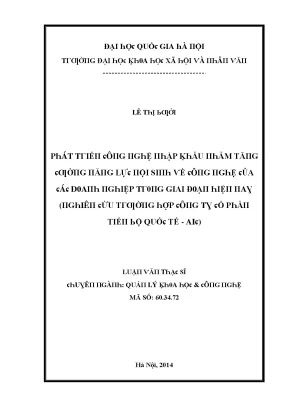 Nghiên Cứu Về Phát Triển Hệ Thống Giáo Dục Xã Hội Tại 