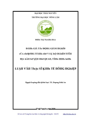 Đánh Giá Giá Trị Đất Đai Tại Thái Nguyên - Trường Đại