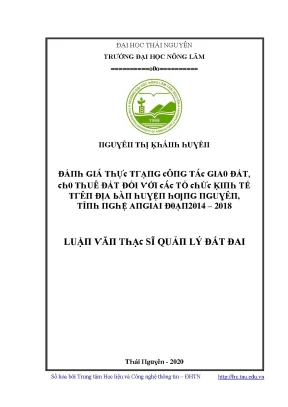 Quản lý đất đai tại Thái Nguyên: Đánh giá và giải pháp
