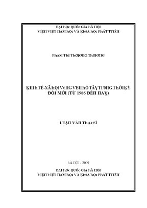 Phát Triển Kinh Tế-Xã Hội Hà Nội Thời Kỳ Đổi Mới (1986-2009)