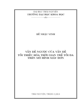 Nghiên Cứu Vấn Đề Tối Thiểu Hóa Thời Gian Trễ Tối Đa