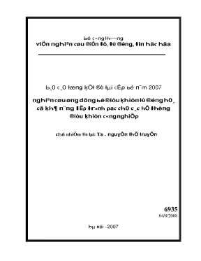 Kết quả nghiên cứu về điều kiện tự động hóa trong hệ thống