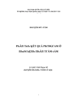 Phân Tích Kết Quả Pictogram Ở Bệnh Nhân Trầm Cảm