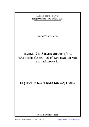 Nghiên cứu về Tổ hợp Lai mới tại Đại học Thái Nguyên