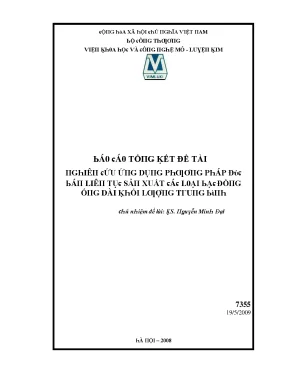 Nghiên cứu ứng dụng công nghệ đúc bán liên tục trong sản 