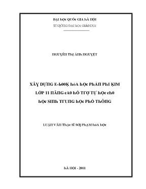Hướng Dẫn Sử Dụng E-Book Học Tập Lớp 11 Tại Đại Học Quốc 