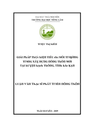 Giải Pháp Mới Cho Môi Trường Tại Thái Nguyên