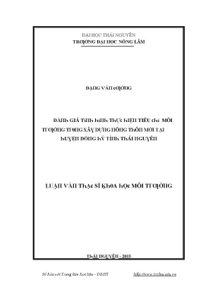 Đại Học Thái Nguyên: Nghiên Cứu Môi Trường và Phát Triển