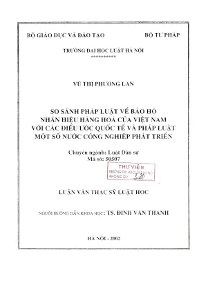 Bảo vệ nhãn hiệu hàng hóa tại Việt Nam: So sánh pháp