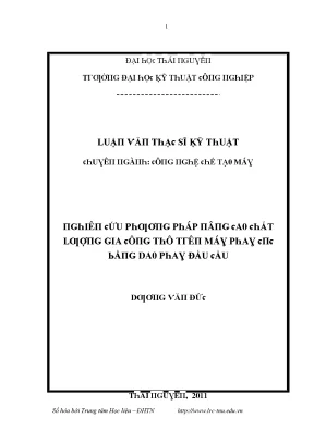 Đại học Thái Nguyên - Kỹ thuật và Công nghệ hiện đại