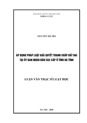 Giải Quyết Tranh Chấp Đất Đai Tại Uỷ Ban Nhân Dân Các