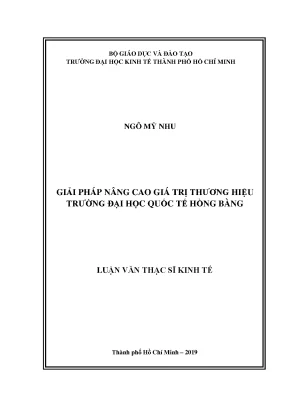 Giải Pháp Nâng Cao Giá Trị Thương Hiệu Trường Đại Học 
