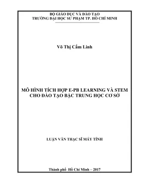 Mô Hình Tích Hợp E-PBL Learning và STEM trong Đào Tạo