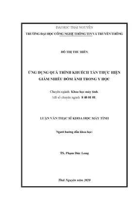 Giảm Nhiễu Đốm Ảnh Trong Y Học Bằng Quá Trình Khuếch Tán