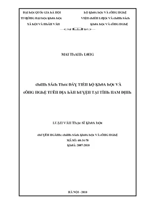Đại học Quốc gia Hà Nội: Chương trình đào tạo Khoa học