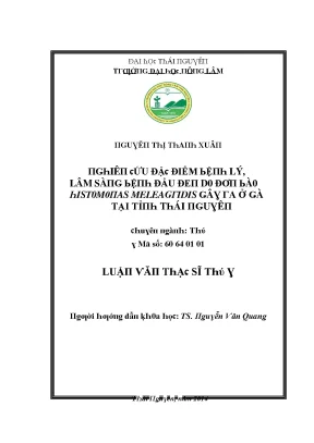 Nghiên Cứu Về Bệnh Lý Histomonas meleagridis Tại Thái Nguyên