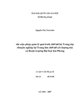 Quản lý chất lượng giáo dục tại Đại học Giao thông Vận